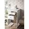 James Martin Vanities Athens 15in Base Cabinet W/ Drawers & Left Door, Glossy White W/ 3CM Arctic Fall Solid Surface Top E645-B15L-GW-3AF - alternate 2